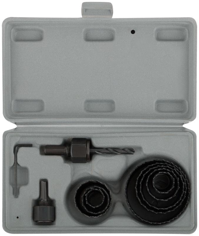 Пила круговая набор 8шт (19; 22; 28; 32; 38; 44; 51; 64мм) в кейсе MOS 36732М