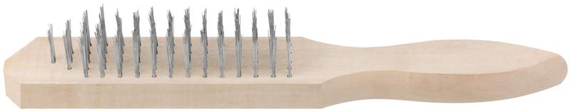 Корщетка ручная деревянная рукоятка 280мм 5-ти рядная MOS 38417М