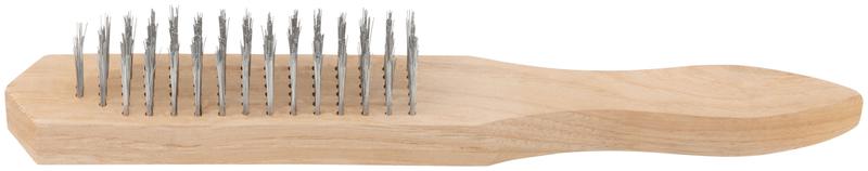 Корщетка ручная деревянная рукоятка 280мм 6-ти рядная MOS 38418М