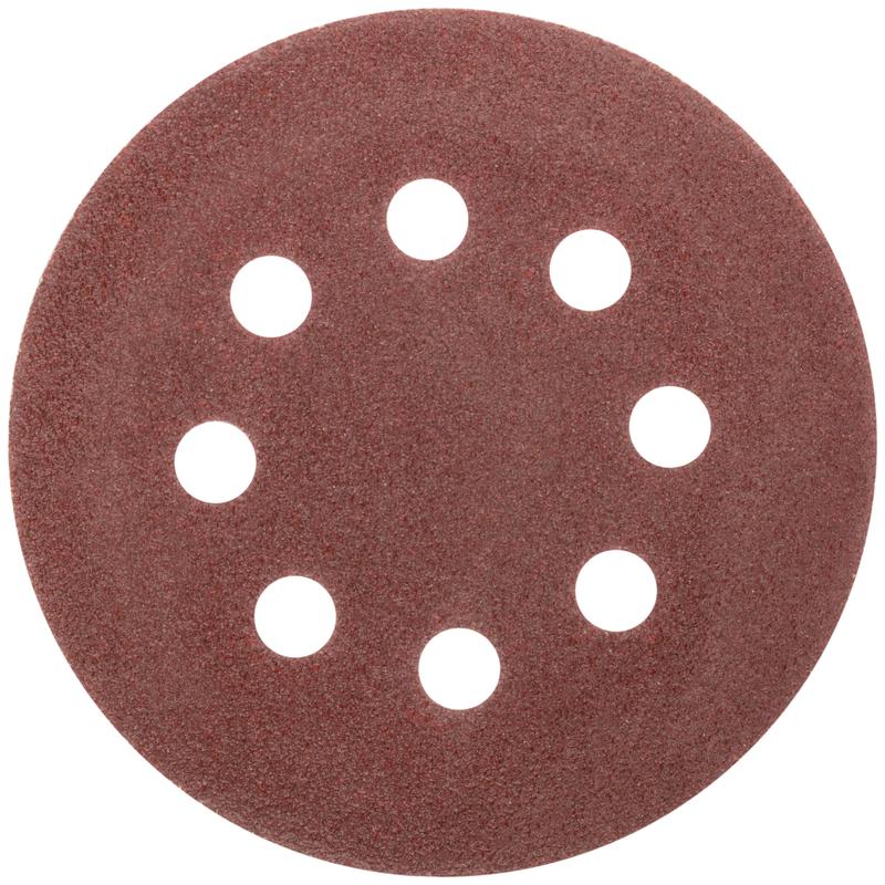 Круг шлифовальные с отверстиями (липучка) алюминий-оксидные 125мм Р 60 (уп.5шт) MOS 39833М