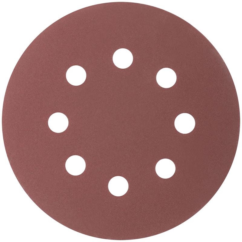 Круг шлифовальные с отверстиями (липучка) алюминий-оксидные 125мм Р 320 (уп.5шт) MOS 39840М