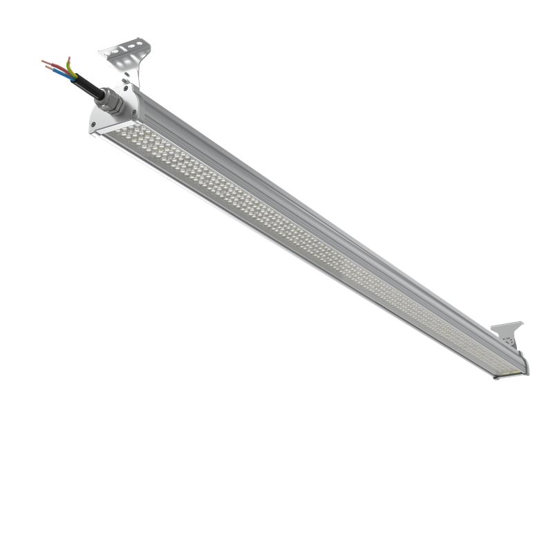 Светильник светодиодный ДСП WP 24 C 150W M 840 L1500 SI CL 1580х100х85мм 150Вт 4000К IP66 пылевлагозащ. Русский Свет 27072423923