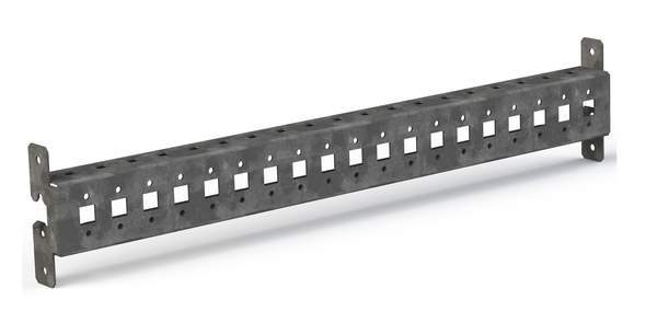 Рейка монтажная перфорированная с внешним креплением Д600 AleSta (уп.2шт) EKF AleSta-ART600
