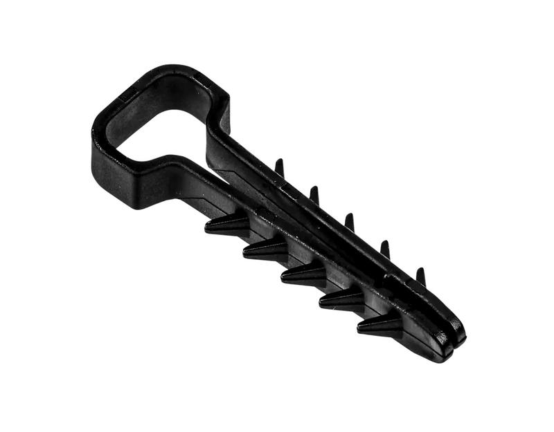 Дюбель-хомут PCD-F 06х12-45-100BL для плоского кабеля PA6.6 (уп.100шт) Jazzway 5055001