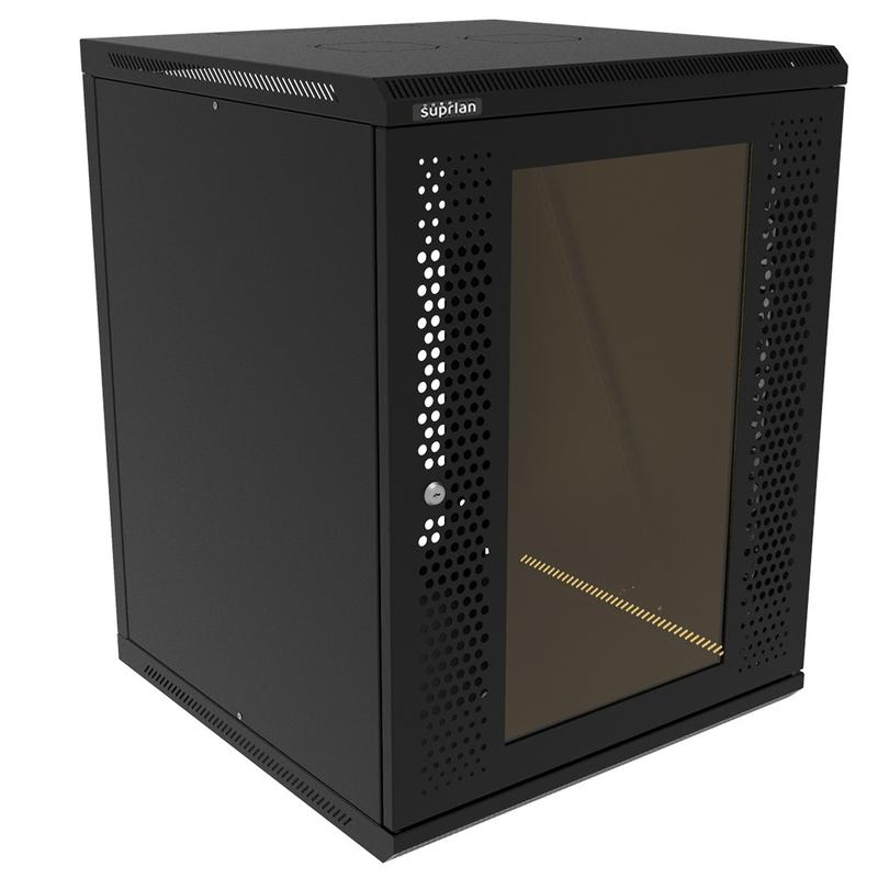 Шкаф телекоммуникационный настенный ТВС-15U-600-600-С+П-9005 SUPRLAN 05-2152-B