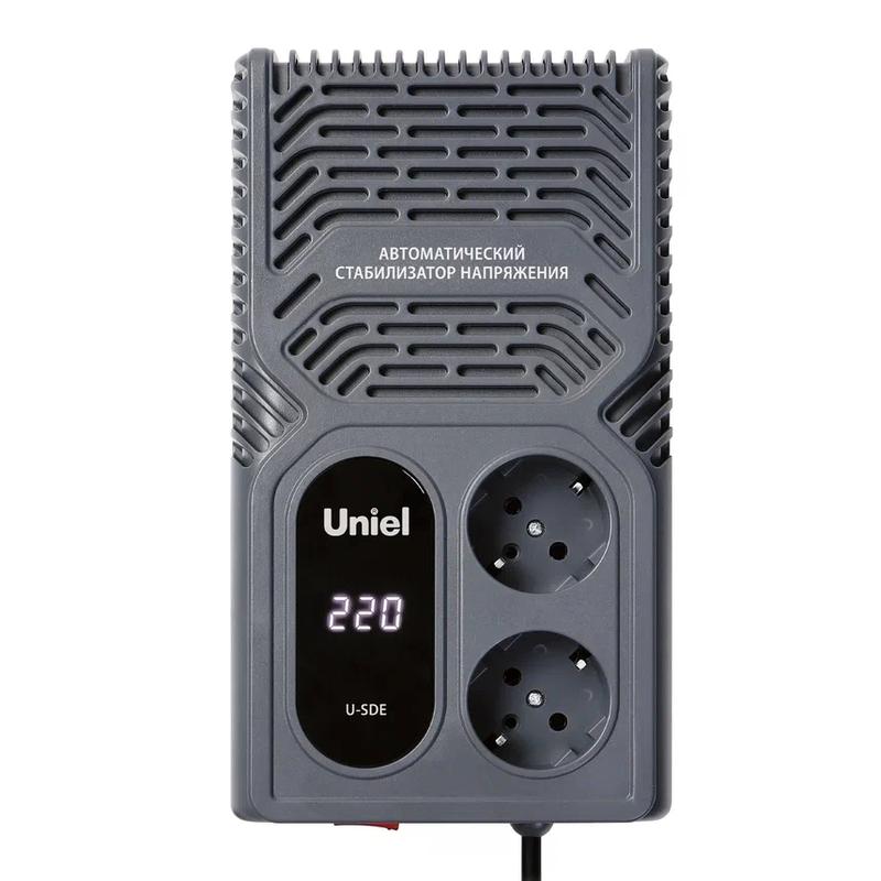 Стабилизатор напряжения U-SDE 500W 1ф 0.5кВА настольн. Uniel UL-00012766