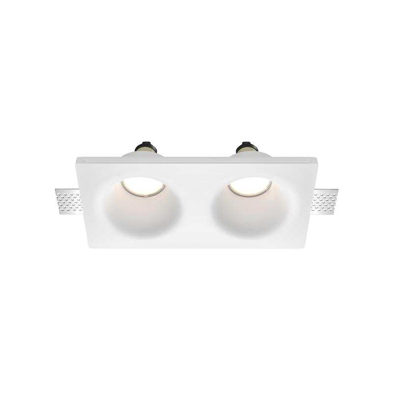 Светильник Gyps Modern GU10 2х10Вт встраив. Maytoni DL002-DW-02-W