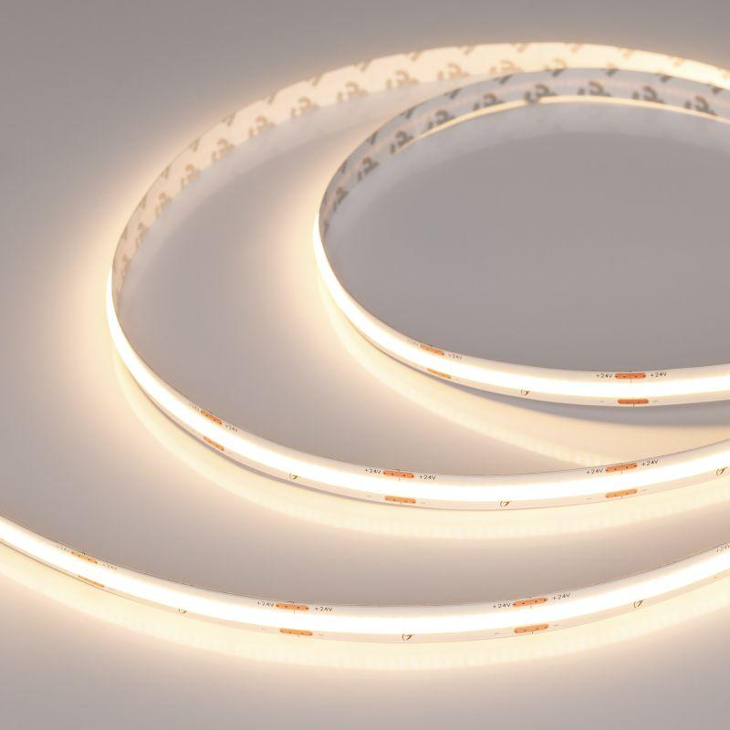 Лента светодиодная COB-X420-10mm 24V Warm 3000К 4.8Вт/м IP20 (уп.15м) Arlight 048823