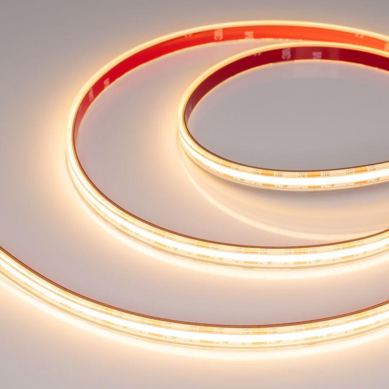 Лента светодиодная COB-PS-X560-12mm 24V Warm 2700К 9.6Вт/м IP67 герметичная (уп.10м) Arlight 048910