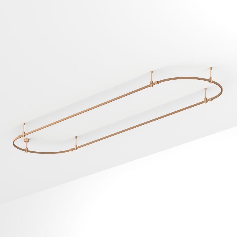 Трек ART-APRIORI-OVAL-ROD-200-4000х1000 GD IP20 метал. Arlight 054527