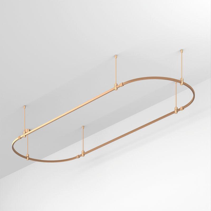 Трек ART-APRIORI-OVAL-ROD-400-3000х1000 GD IP20 метал. Arlight 048503