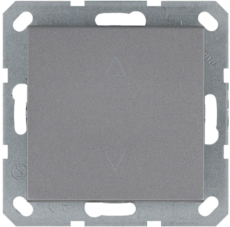 Выключатель для жалюзи 1-кл. 10А IP20 механизм алюм. Jasmart G3018S