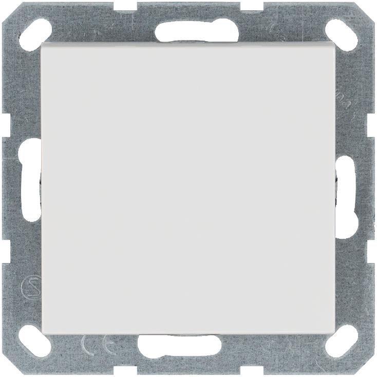 Кнопка звонка 1-кл. 10А IP20 механизм бел. глянцевый Jasmart G3010W