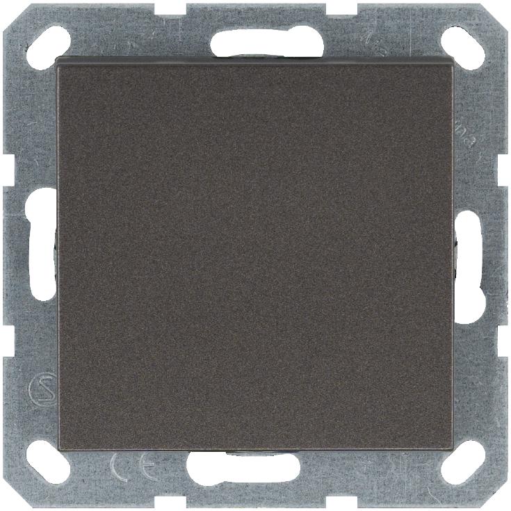 Кнопка звонка 1-кл. 10А IP20 механизм мокко Jasmart G3010Z