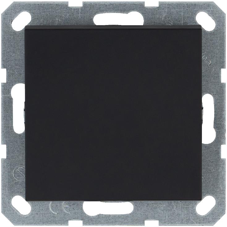 Кнопка звонка 1-кл. 10А IP20 механизм черн. матов. soft touch Jasmart G3010PB