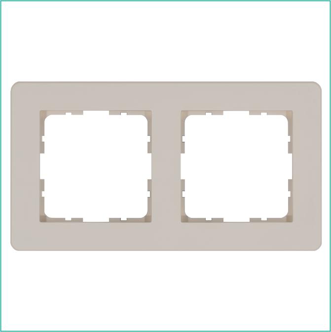 Рамка 2-м G-Flex тауп Jasmart G1102T