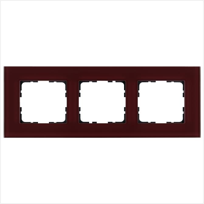 Рамка 3-м G-Glass стекло гранат. JasmartG1003GH