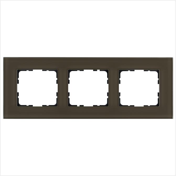 Рамка 3-м G-Glass стекло каперсовый Jasmart G1003GT