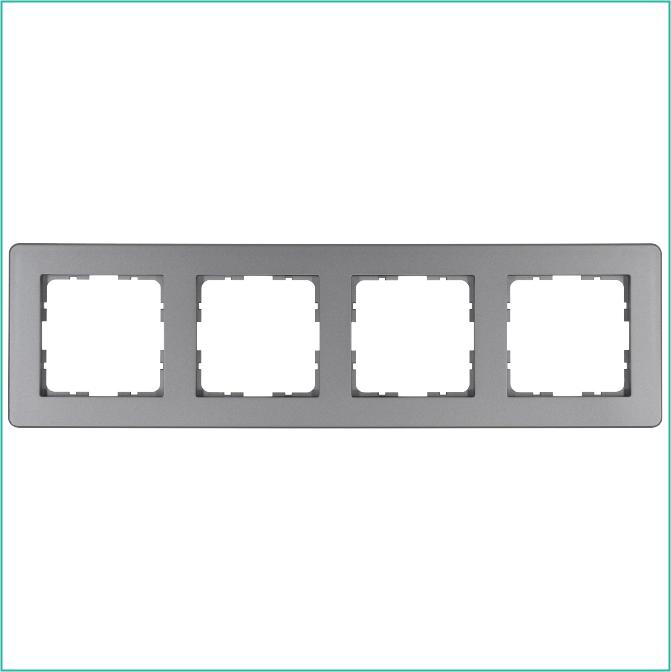 Рамка 4-м G-Flex алюм. Jasmart G1104S