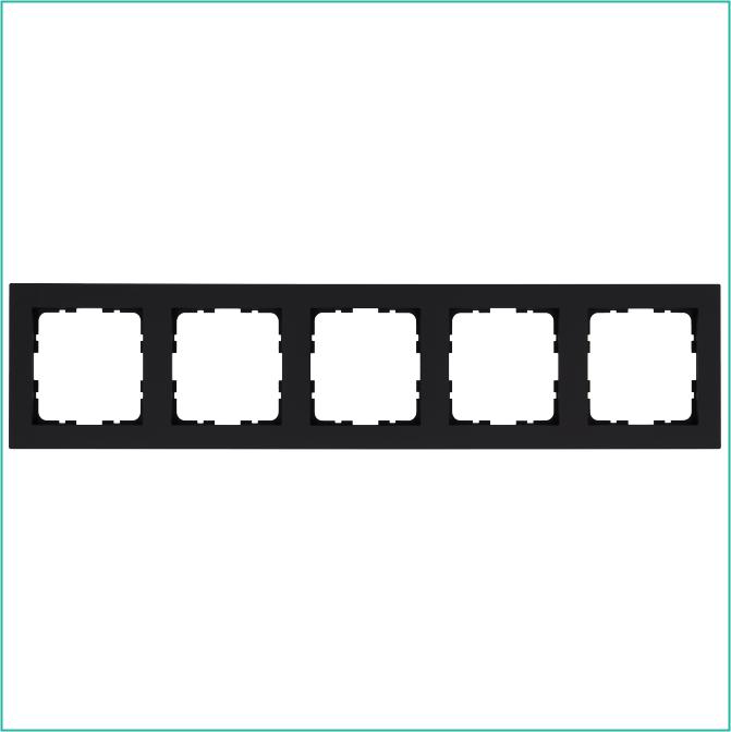 Рамка 5-м G-Classic черн. матов. soft touch Jasmart G1005PB