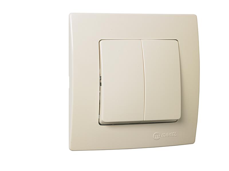 Выключатель 2-кл. Lillium Makel 32010003