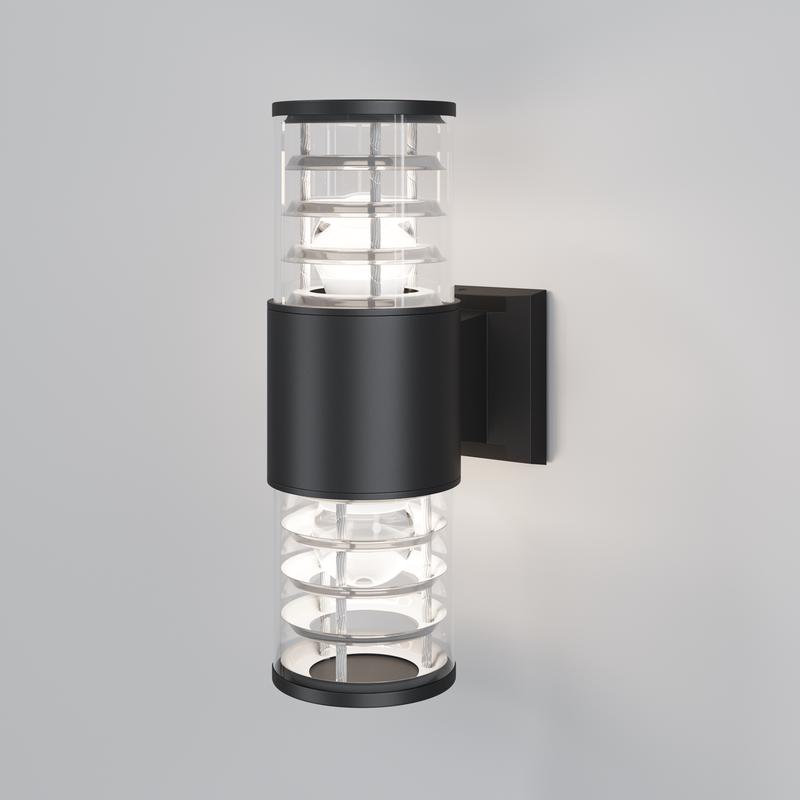 Светильник Bronx 2х60Вт E27 IP54 бра настен. Maytoni O576WL-02B