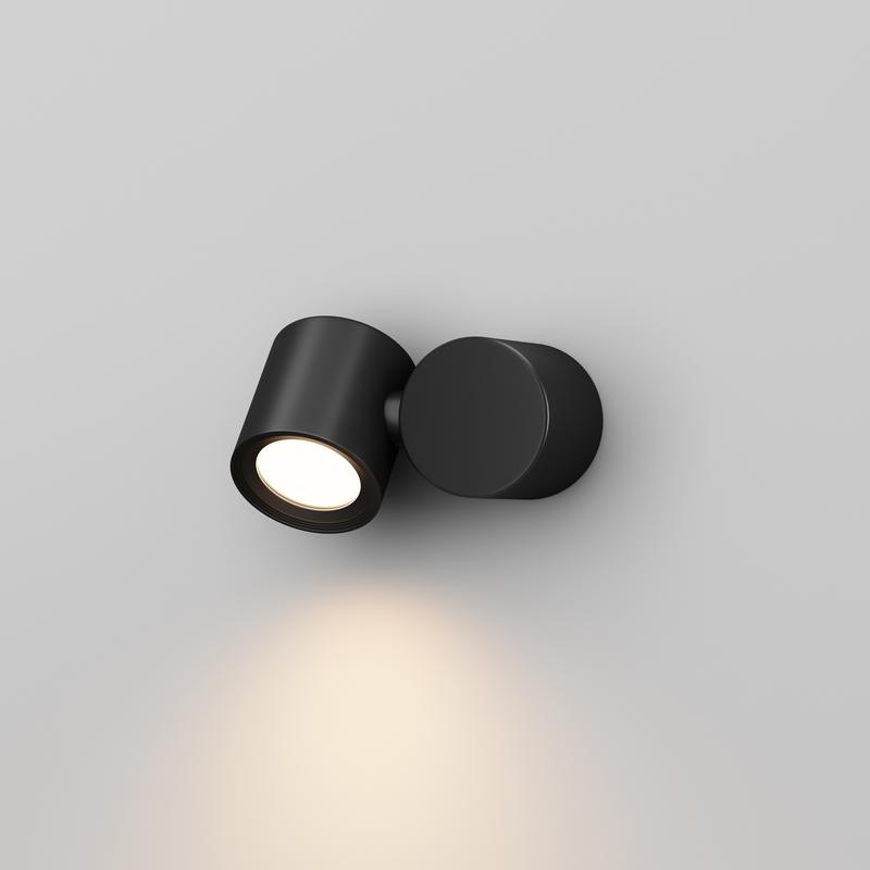 Светильник Wall Street 1х50Вт GU10 IP54 бра настен. Maytoni O010WL-01B