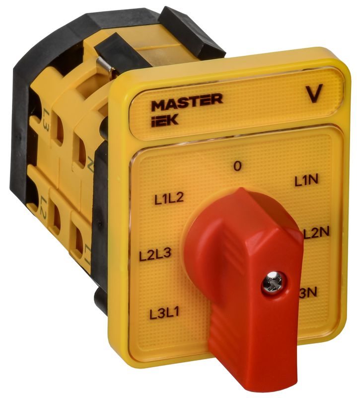 Переключатель кулачковый 10А (сх. 66) стандартная рукоятка IEK MI-CS10-010-066