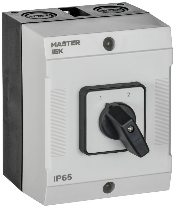 Переключатель кулачковый 10А (сх. 56) в боксе стандартная рукоятка IEK MI-CS20-010-056