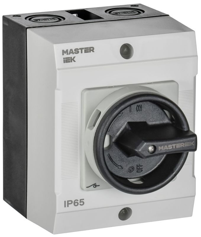 Переключатель кулачковый 10А (сх. 55) в боксе закрытая рукоятка IEK MI-CS21-010-055