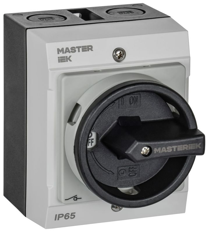 Переключатель кулачковый 10А (сх. 92) в боксе закрытая рукоятка IEK MI-CS21-010-092