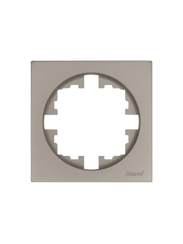 Рамка 1-м OSEN горизонт. квадрат титан LEZARD 743-3700-146