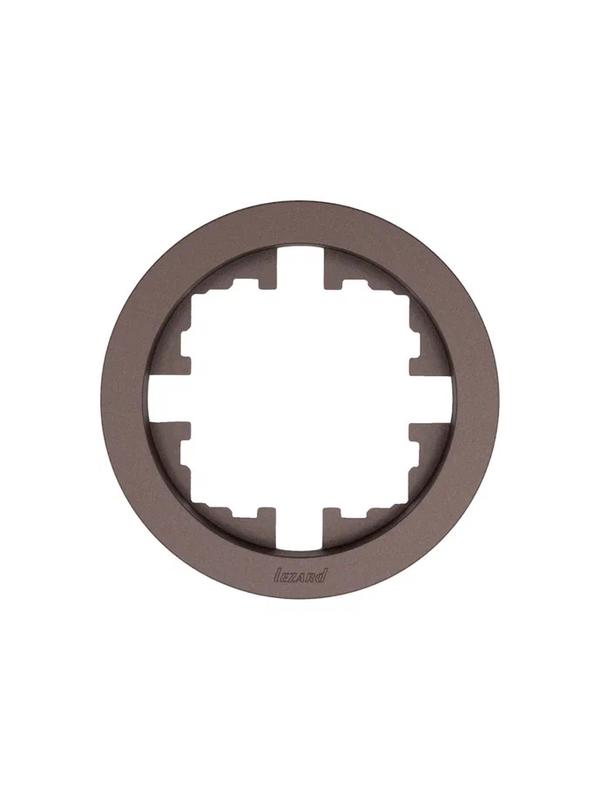 Рамка 1-м OSEN горизонт. круглая шоколад LEZARD 744-7300-146