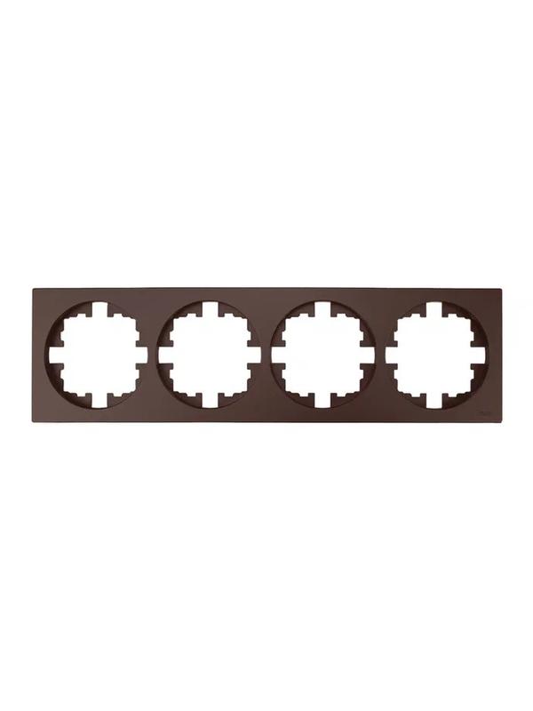 Рамка 4-м OSEN горизонт. квадрат шоколадLEZARD 743-7300-149