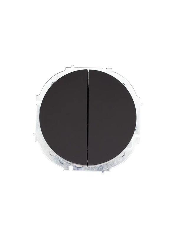 Выключатель 2-кл. СП OSEN 10А IP20 механизм черн. бархат LEZARD 743-4288-101