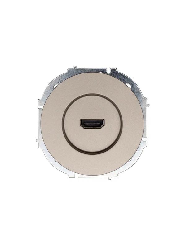 Розетка HDMI 1-м СП OSEN механизм титан LEZARD 743-3788-203