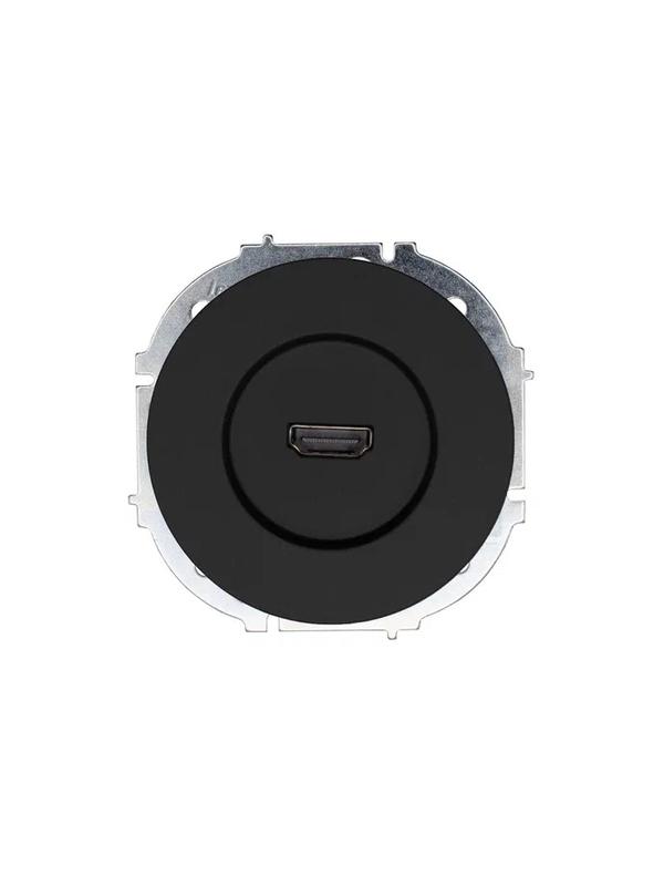 Розетка HDMI 1-м СП OSEN механизм черн. бархат LEZARD 743-4288-203