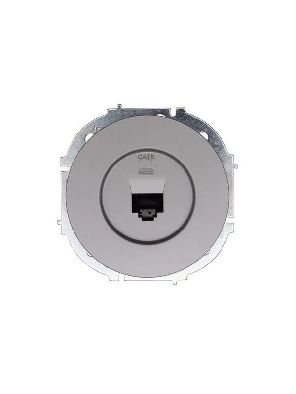 Розетка компьютерная СП OSEN RJ45 кат.6 механизм сер. матов. LEZARD 743-7488-140