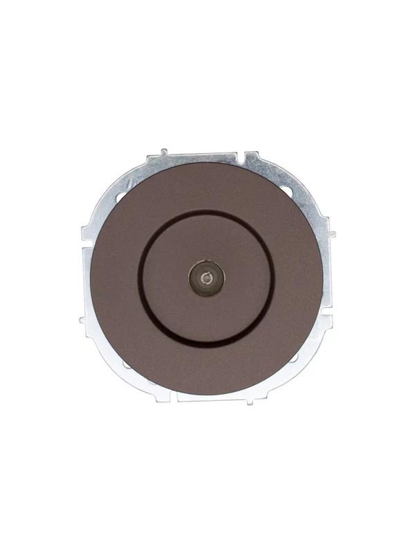 Розетка телевизионная проходная СП OSEN механизм шоколад LEZARD 743-7388-129