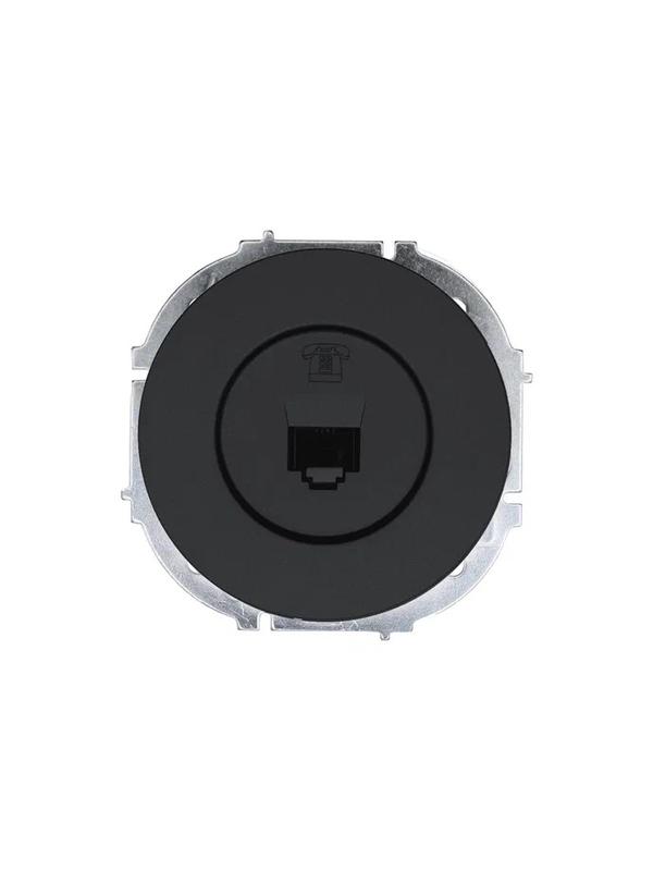 Розетка телефонная СП OSEN RJ11 евро механизм черн. бархат LEZARD 743-4288-137