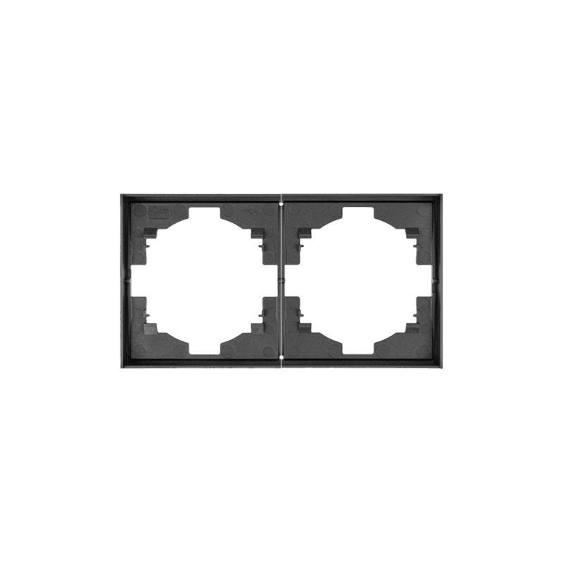 Рамка 2-м STRONG MIELE графит Kranz KR-78-0752-6