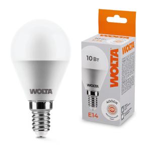 Лампа светодиодная 10Вт 4000К E14 WOLTA 25S45GL10E14