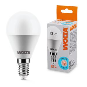 Лампа светодиодная 12Вт 6500К E14 WOLTA 25W45GL12E14