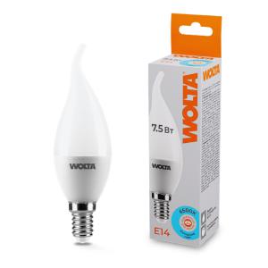 Лампа светодиодная 7.5Вт 6500К E14 WOLTA 25WCD7.5E14