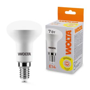 Лампа светодиодная 7Вт 3000К E14 WOLTA 25Y50R7E14
