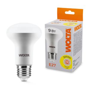 Лампа светодиодная 9Вт 3000К E27 WOLTA 25Y63R9E27