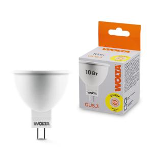Лампа светодиодная 10Вт 3000К GU5.3 WOLTA 25YMR16-220-10GU5.3