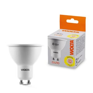 Лампа светодиодная 8Вт 3000К GU10 WOLTA 25YPAR16-230-8GU10