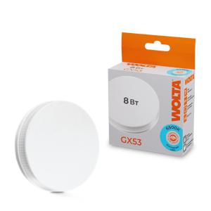 Лампа светодиодная 8Вт 6500К GX53 WOLTA 25W75R8GX53