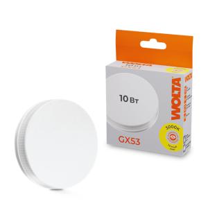 Лампа светодиодная 10Вт 3000К GX53 WOLTA 25Y75R10GX53